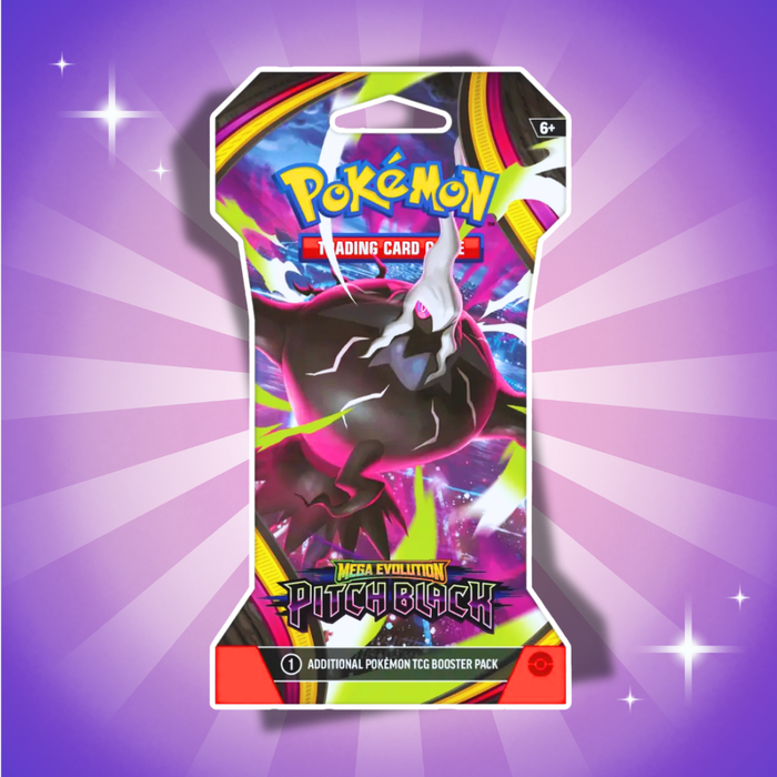 1x Pokémon Pitch Black Sleeved Booster Englisch – 1 Booster Pack mit 10 Karten