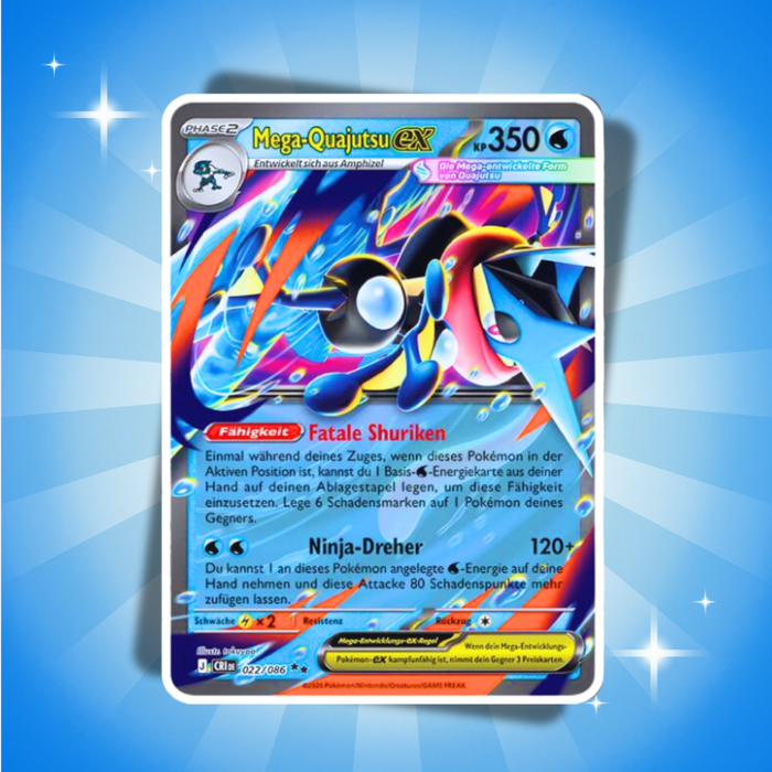 Pokémon Mega-Quajutsu-ex Premium-Kollektion Deutsch
