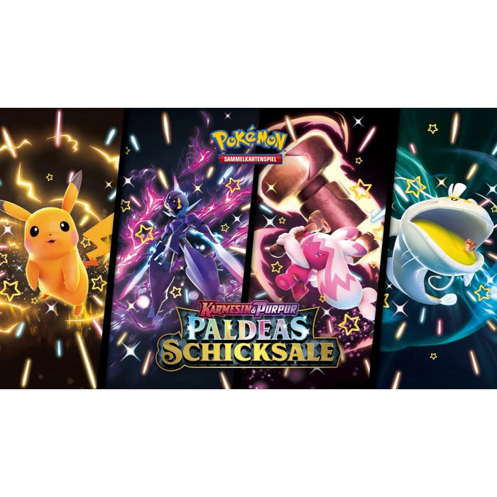 1x Pokémon TCG – Paldeas Schicksale | Booster | Deutsch | 10 Karten