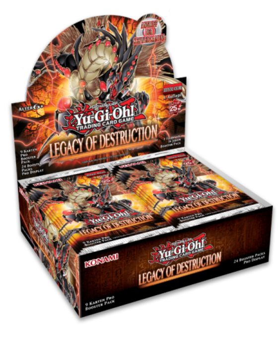 Yu-Gi-Oh! Legacy of Destruction Display Deutsch – Booster Display mit 24 Packs