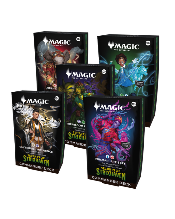 Magic: The Gathering Secrets of Strixhaven Commander Deck Bundle (ENG) – 5 Decks Set