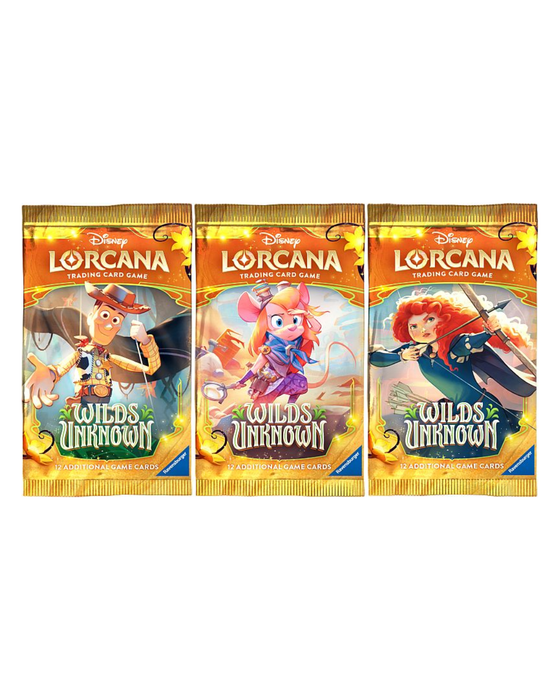 Disney Lorcana TCG – Wilds Unknown Booster Display ENGLISCH | 24 Booster Packs