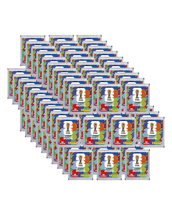 FIFA World Cup 2026 Sammelheft + Display mit 100 Stickerpackungen – Offizielle Sticker Kollektion