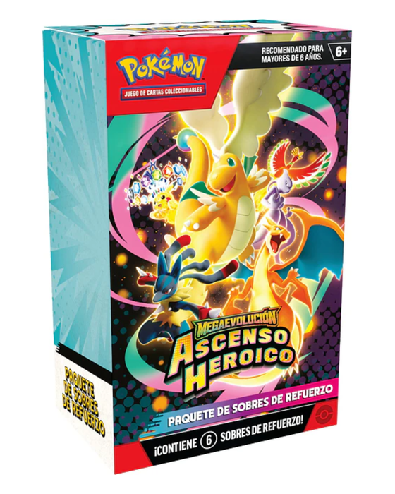 Pokémon Ascenso Heroico ES-LA Booster Bundle Spanisch – 6 Boosterpacks Ascended Heroes
