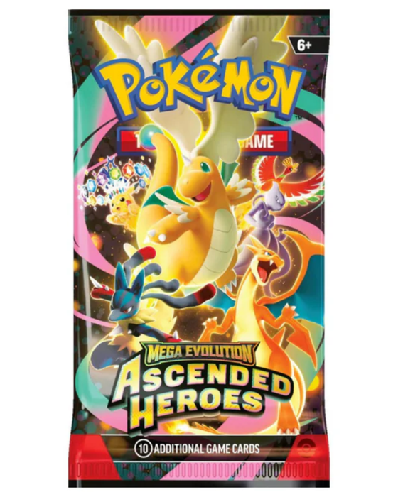 Pokémon Ascended Heroes Booster Bundle Englisch – 6 Boosterpacks Mega Evolution