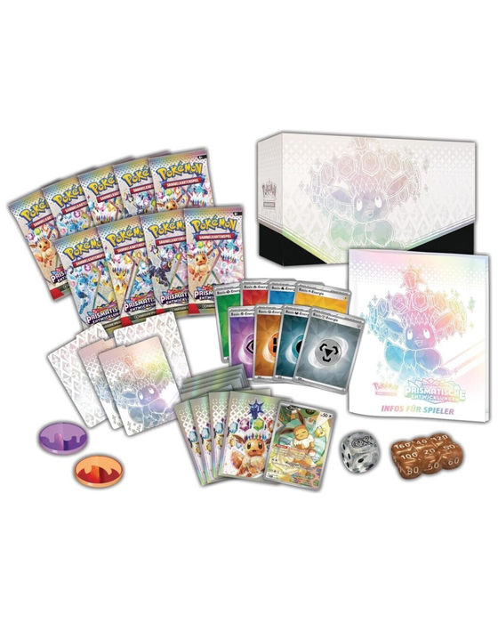 Pokémon Prismatische Entwicklungen Top-Trainer-Box Deutsch – Scarlet & Violet Elite Trainer Box