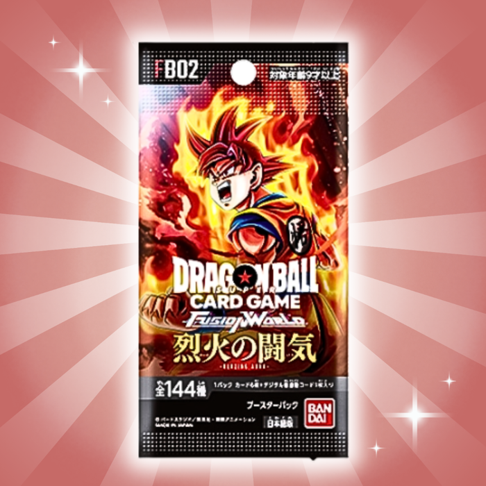 Dragon Ball Super Card Game – Fusion World FB02 Blazing Aura Display | Japanese Version | 24 Boosters