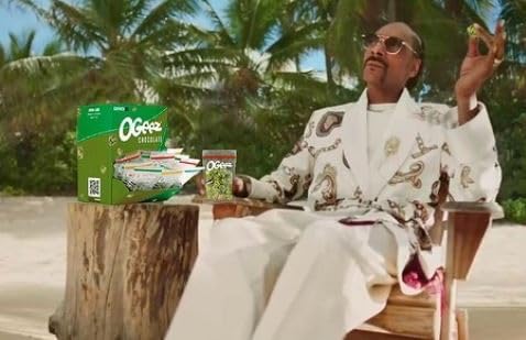7 x Ogeez Krunch Knusper-Schokoladenstücke in Weed-Optik  Relax it´s just chocolate