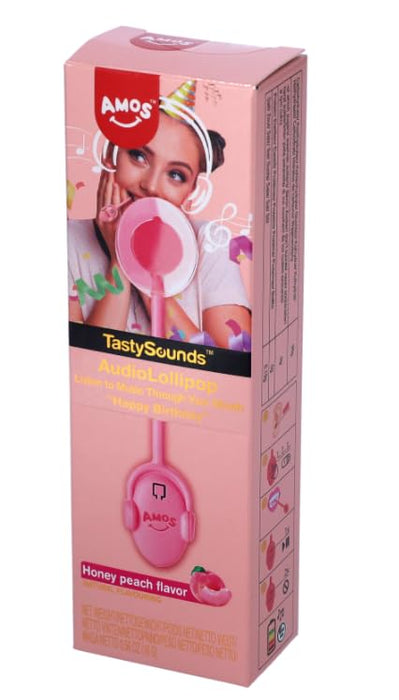 Amos Audio Lollipops | Essbarer Musik-Spaß in verschiedenen Sorten | Süße Überraschung mit einzigartigem Erlebnis