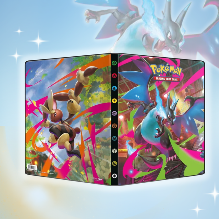 Pokémon ME02 – 9 Pocket Portfolio – Offizielle Sammelmappe zur sicheren Aufbewahrung von Pokémon-Karten, Ideal für Sammler und Spieler