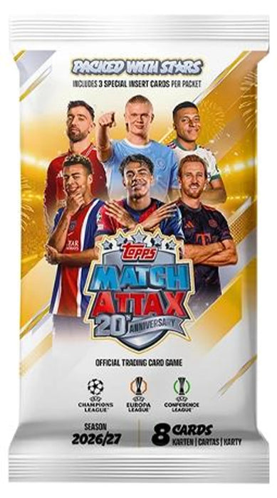Topps Match Attax UEFA Club Competitions Champions League 2026/2027 Mega Multipack – 35 Trading Cards – Deutsch