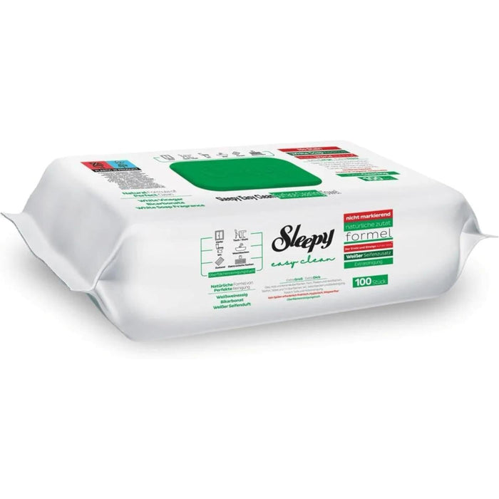 1x Sleepy Easy Clean Reinigungtücher Grün - Einmaltücher für alle Zwecke | Alkohol- und Parabenfrei, mit Frischem Duft | Oberflächenreinigungstuch 100 Blatt