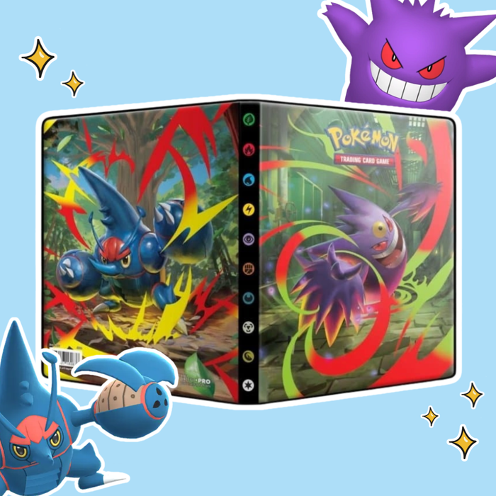 Pokémon ME02 – 4 Pocket Portfolio – Offizielle Sammelmappe zur sicheren Aufbewahrung von Pokémon-Karten, Ideal für Sammler und Spieler