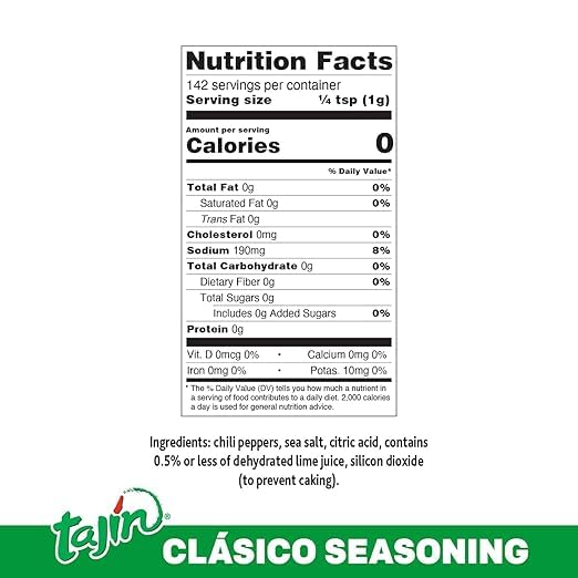 Tajin Classic 2x 142g - Fruit and Snack Seasoning - Gewürzmischung: Classic with Lime Gewürzmischung