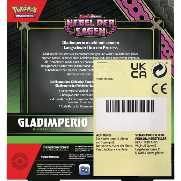 Nebel der Sagen SV6.5 – Gladimperio Illustrations-Kollektion Deutsch, 4 Boosterpacks + Promo Karten