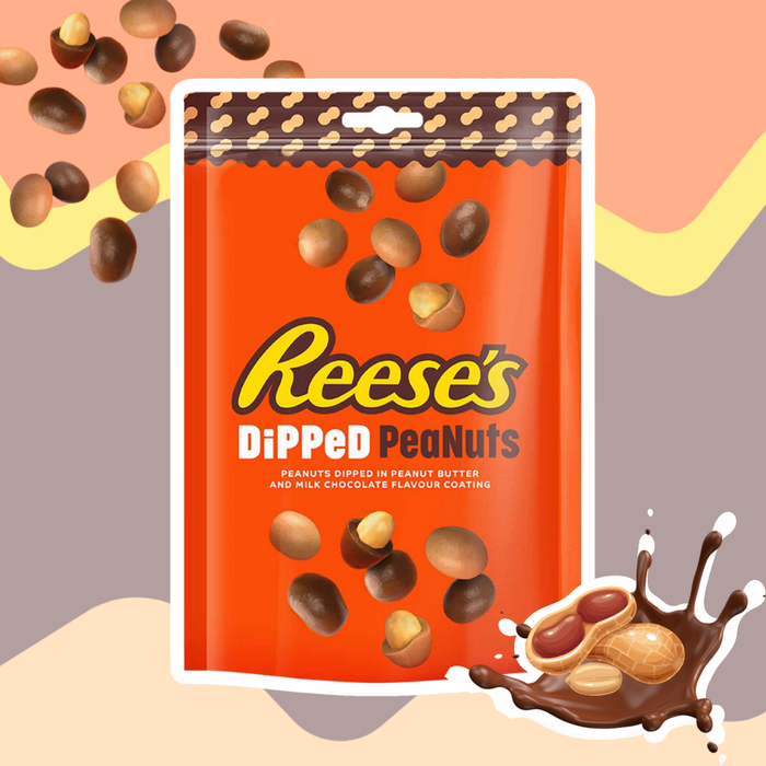 10x Reese’s Dipped Peanuts – Erdnüsse mit Schokoladenüberzug, 10x 90 g