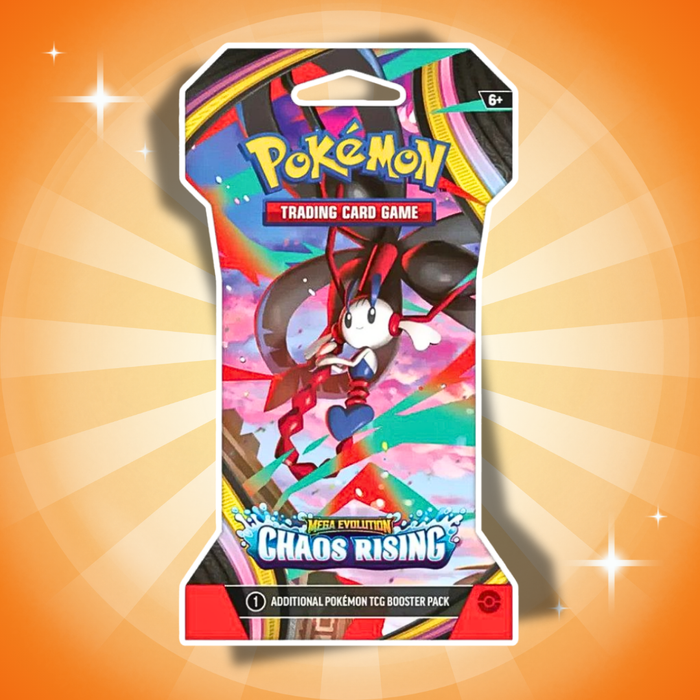 Pokémon Mega Evolution Chaos Rising Sleeved Booster Englisch – 10 Karten + Codekarte