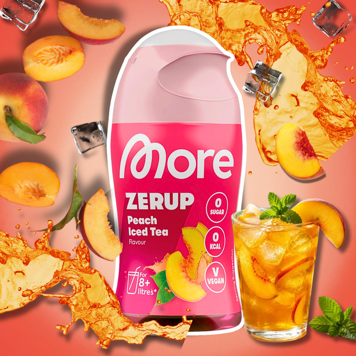 MORE Zerup Zero Sirup 5 Geschmacksorten Getränkesirup ohne Zucker mit Saftkonzentrat | 5 × 65 ml