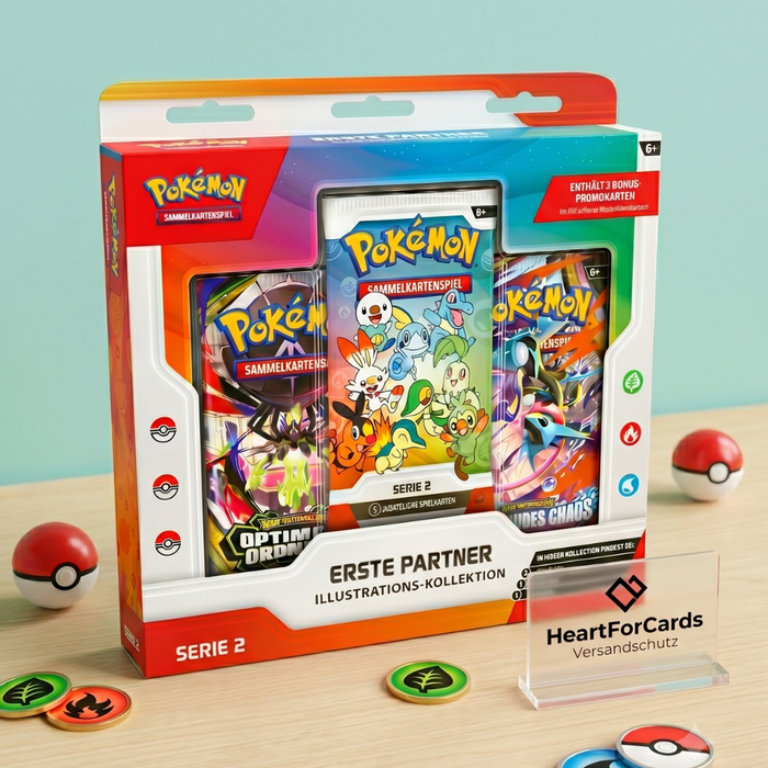 Pokémon Erste Partner Kollektion Serie 2 Deutsch – Promokarten, Boosterpacks & Stickerbogen