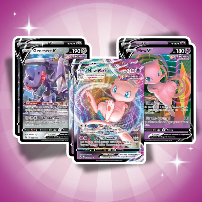 Pokémon Mew-VMAX League Battle Deck – 60 Karten + Mew-VMAX & Genesect-V Deutsch