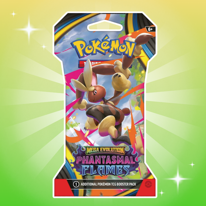 1x Pokémon Phantasmal Flames Sleeved Booster Englisch – 10 Zufällige Karten pro Pack