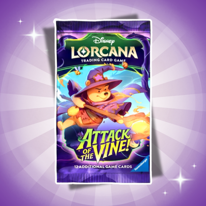 3x Disney Lorcana Set 13 Attack of the Vine! Booster Englisch – 3 Boosterpacks mit je 12 Karten