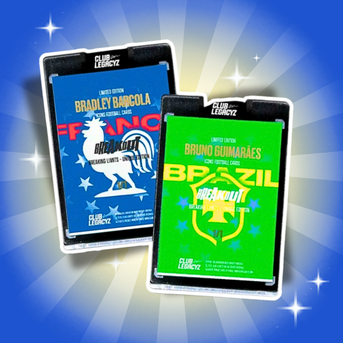 Club Legacyz Icons World Heroes 4th Edition Mini Box – 1 nummerierte Karte im Slab