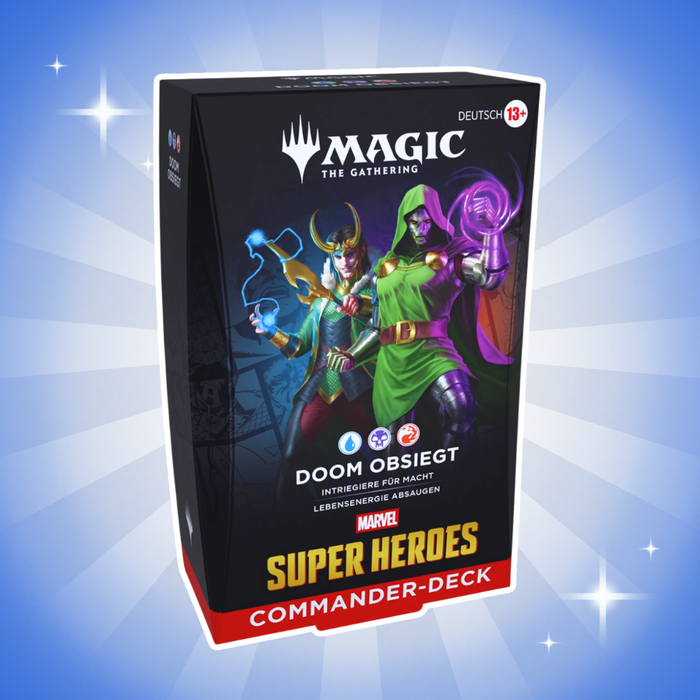 Magic: The Gathering Marvel Super Heroes Commander Deck Set Deutsch – Alle 4 Commander-Decks