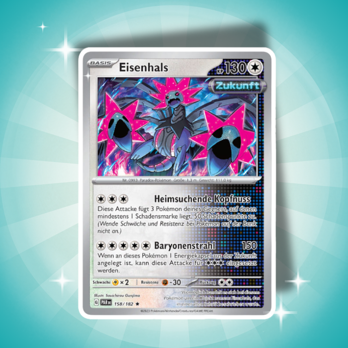 Pokémon SV Knock Out Collection: Eisenhals Strahlende Sterne + Karmesin Purpur Booster Deutsch