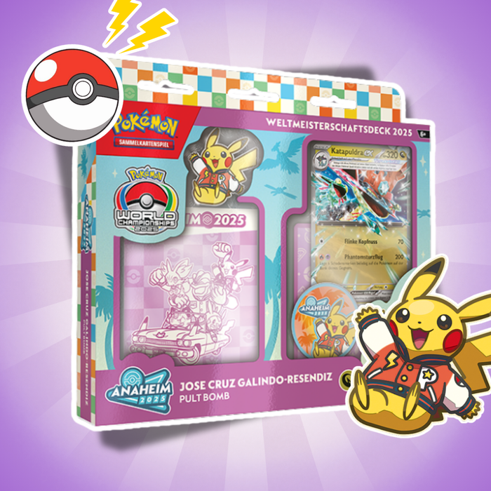 Pokémon Weltmeisterschaftsdeck 2025 Deutsch – 1 Deck (Zufällige Auswahl aus 4 Varianten)