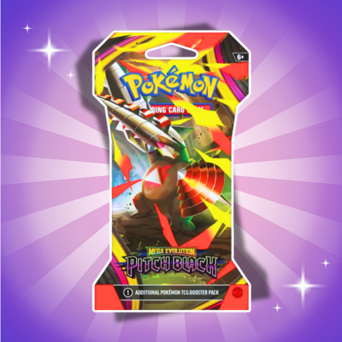 1x Pokémon Pitch Black Sleeved Booster Englisch – 1 Booster Pack mit 10 Karten