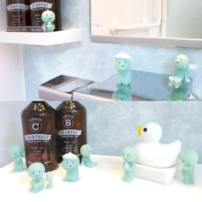 Original Smiski Bath-Serie – Leuchtende Sammelfigur Blindbox