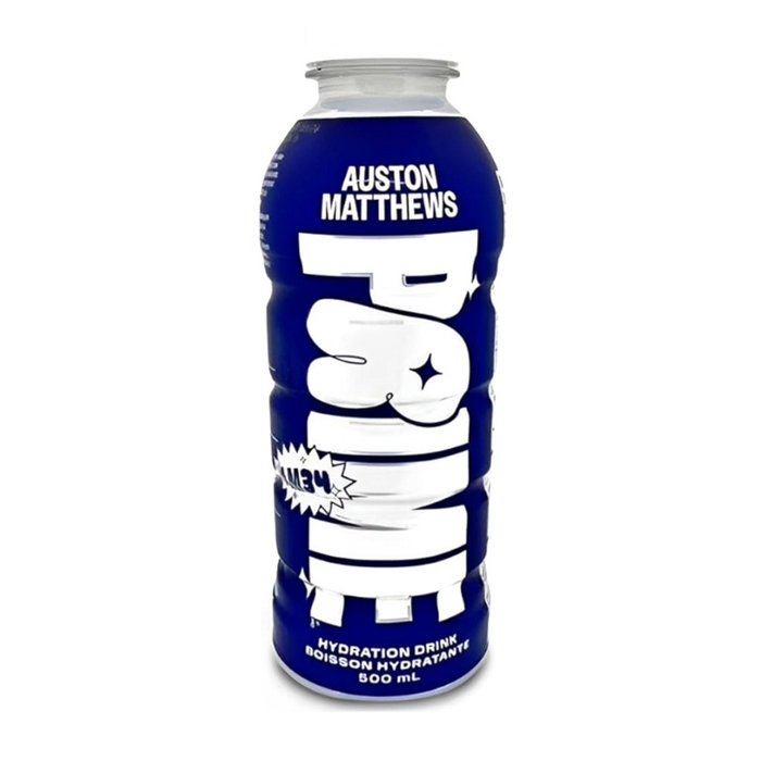 Prime Hydration Auston Matthews – 500 ml | Limitierte Edition | Blue Raspberry | Zuckerfrei & koffeinfrei