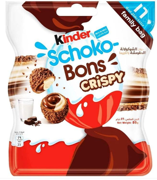 Kinder Creamy + Kinder Crispy Schoko Bons Groß 67g & Kinder Tronky