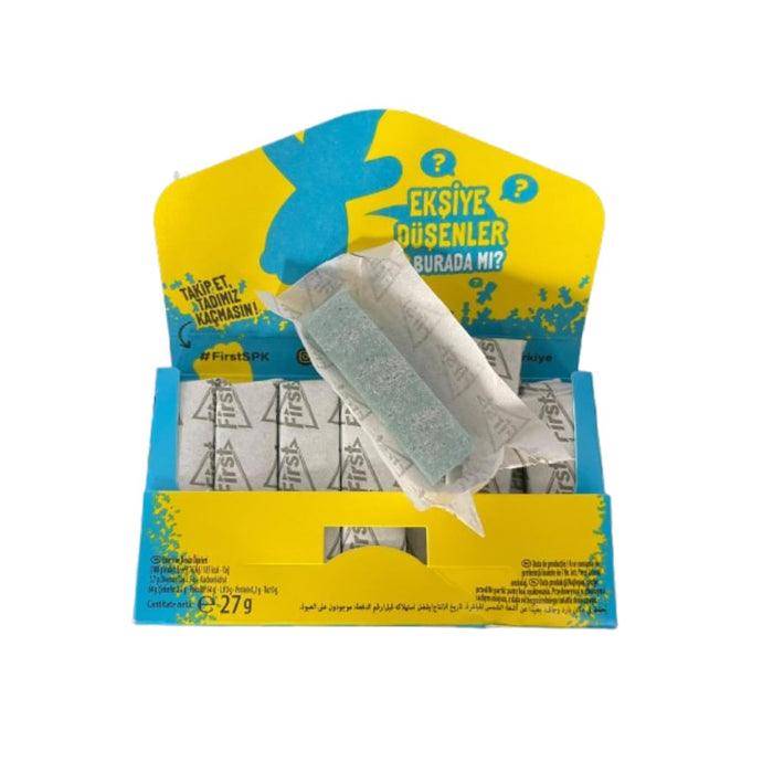 First Sour Kids Kaugummi Blue Raspberry Blaue Himbeere Zuckerfrei Sauer Süß 1x12 (12 Stück)
