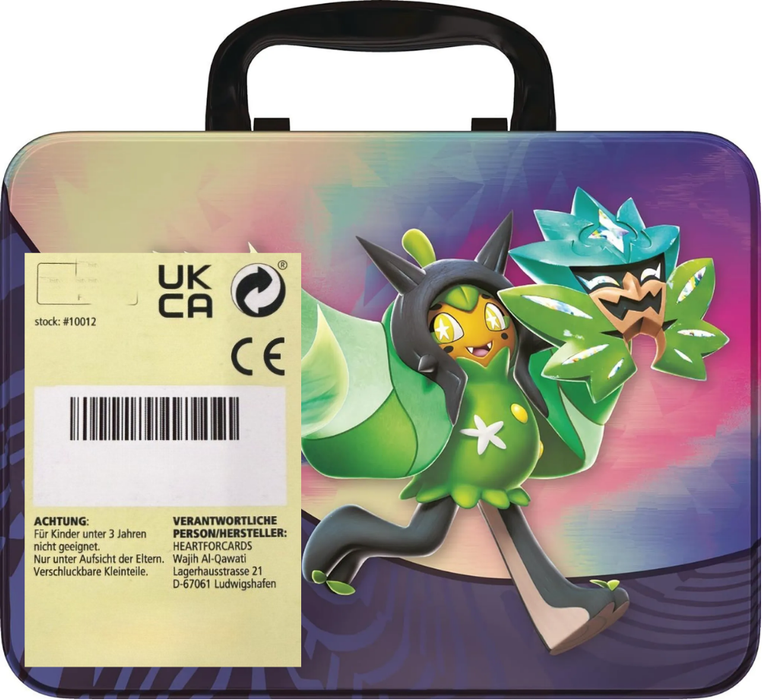 Pokémon Sammelkoffer Herbst 2024 Deutsch – 6 Boosterpacks, 3 Holo Karten, Mini Album & Zubehör, TCG Collector Chest