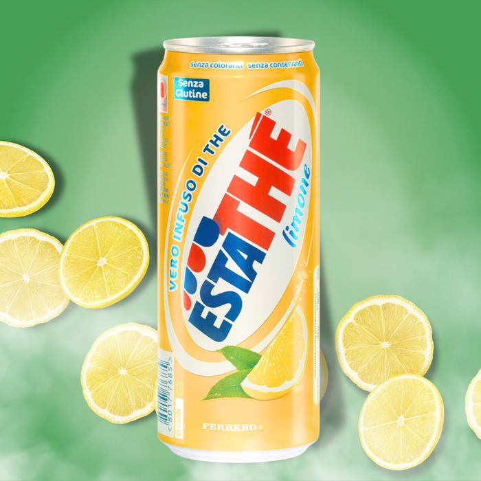 24x Estathé Limone – Schwarzer Tee mit Zitronengeschmack, 24x330 ml
