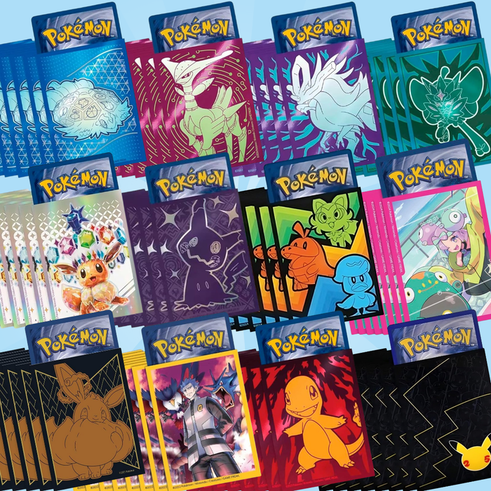 Elite-Trainer-Box Hüllen für Pokémon – 65 Stück | Zufällige Auswahl, Schutz für Sammelkarten