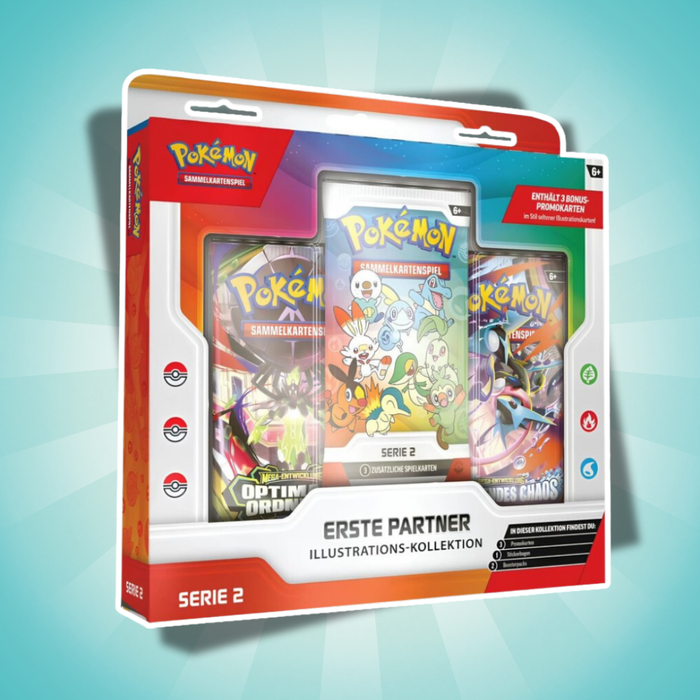 Pokémon Erste Partner Kollektion Serie 2 Deutsch – Promokarten, Boosterpacks & Stickerbogen