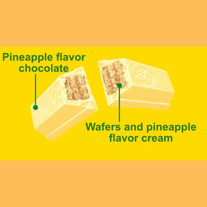 KitKat Pineapple Tart Flavour White Chocolate Waferriegel aus Thailand (2 x 35 g)