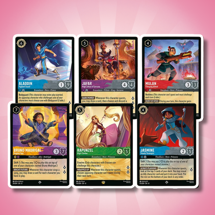 Disney Lorcana TCG Reign of Jafar Illumineer’s Trove Englisch – 8 Boosterpacks & Sammelbox
