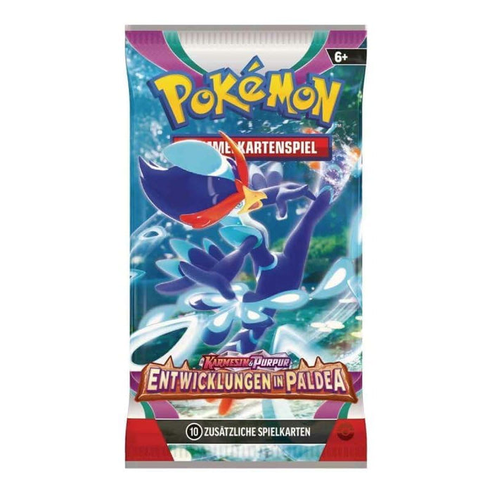 Pokémon TCG – Entwicklungen in Paldea (SV02) | Booster | Deutsch | 10 Karten