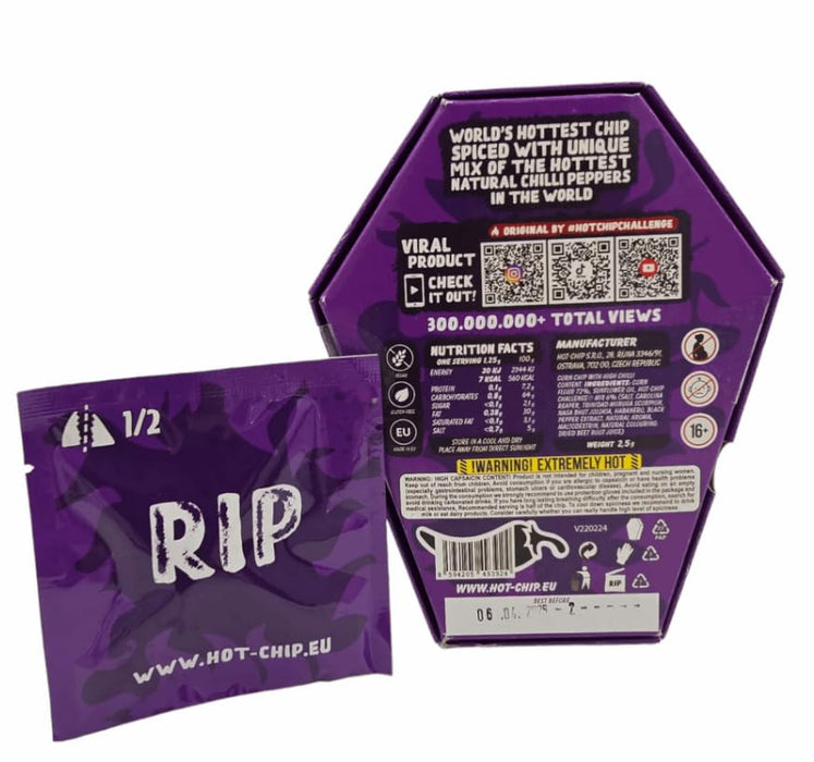 Chip Challenge Doppelpack – 1x SALT CHIP & 1x HOT CHIP – Extrem salzige & extrem scharfe Tortilla-Challenges
