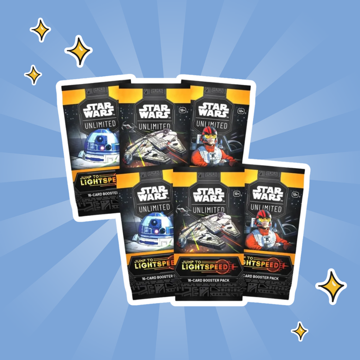 Star Wars: Unlimited – Prerelease Display „Jump to Lightspeed“ (EN) | 6 Booster Packs