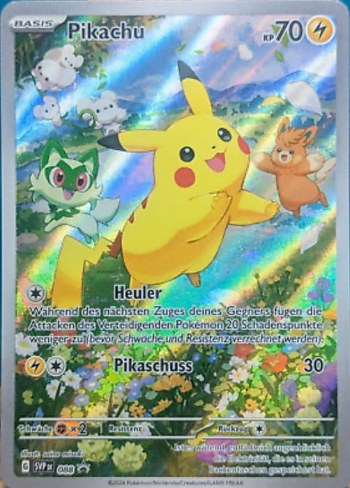 Pokémon TCG – Pikachu SVP088 – Full Art Promo – Deutsch – Karmesin & Purpur – Neuwertig