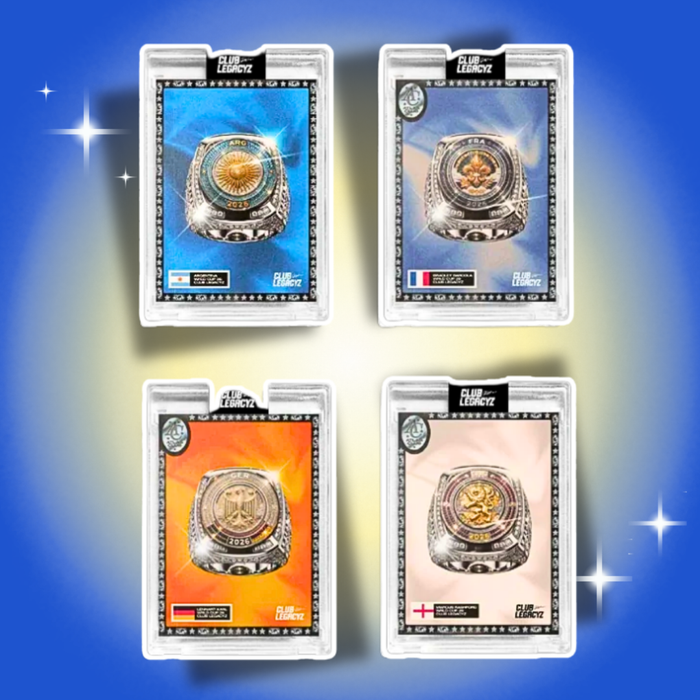 Club Legacyz Icons World Heroes 4th Edition Mini Box – 1 nummerierte Karte im Slab
