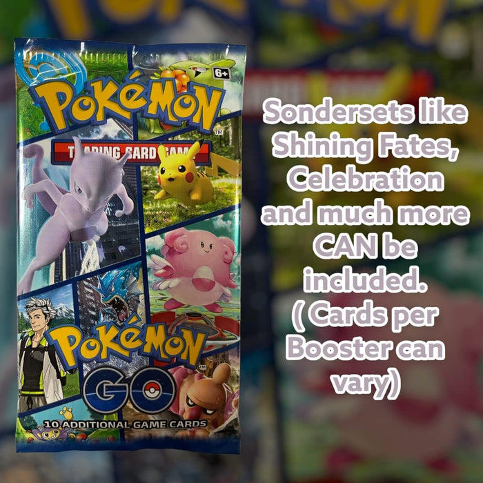 3x Pokémon Mystery Booster – Zufällige englische Original-Booster-Packs – Ungeöffnet & Offiziell