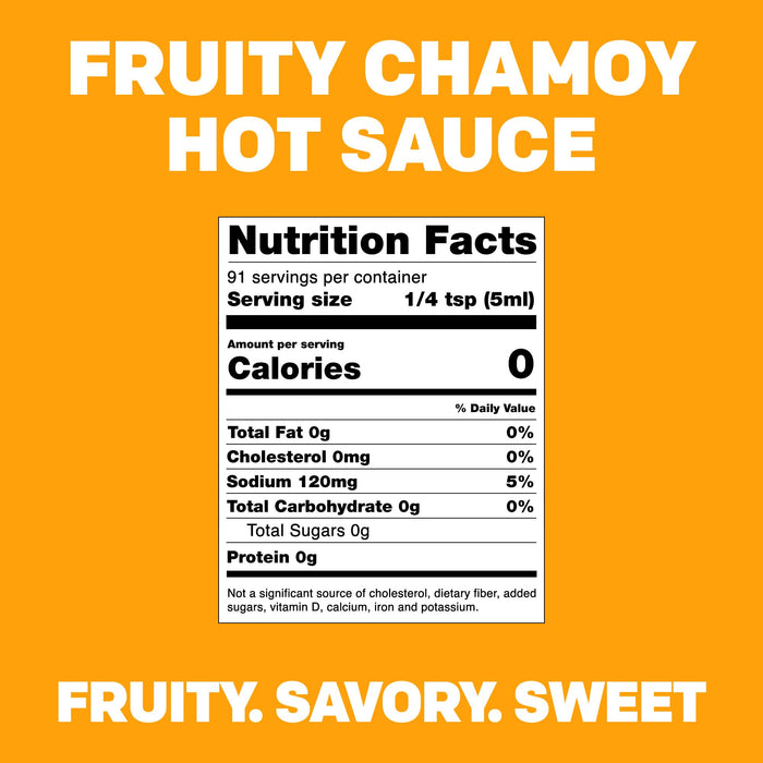 TAJIN Scharf-fruchtige Chamoysauce 455ml – Fruchtig und Würzig | Mexikanische Fruchtsauce für Snacks, Grill, und Rezepte