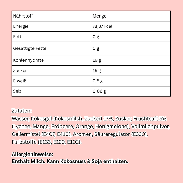 2x Pudding Nata de Coco – Fruchtiger Kokosnuss-Pudding mit Nata-de-Coco-Stückchen (2x480g)