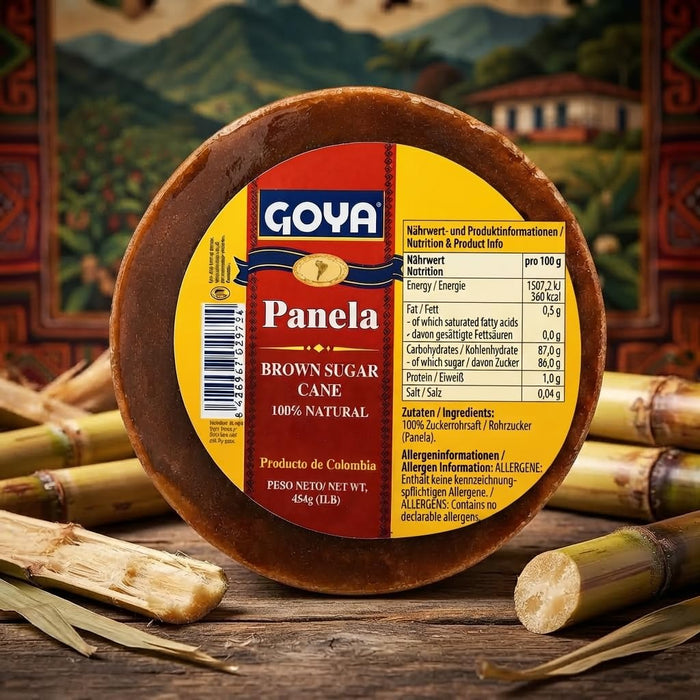 GOYA Panela Brown Sugar Cane – 100 % natürlicher Rohrzucker 454 g